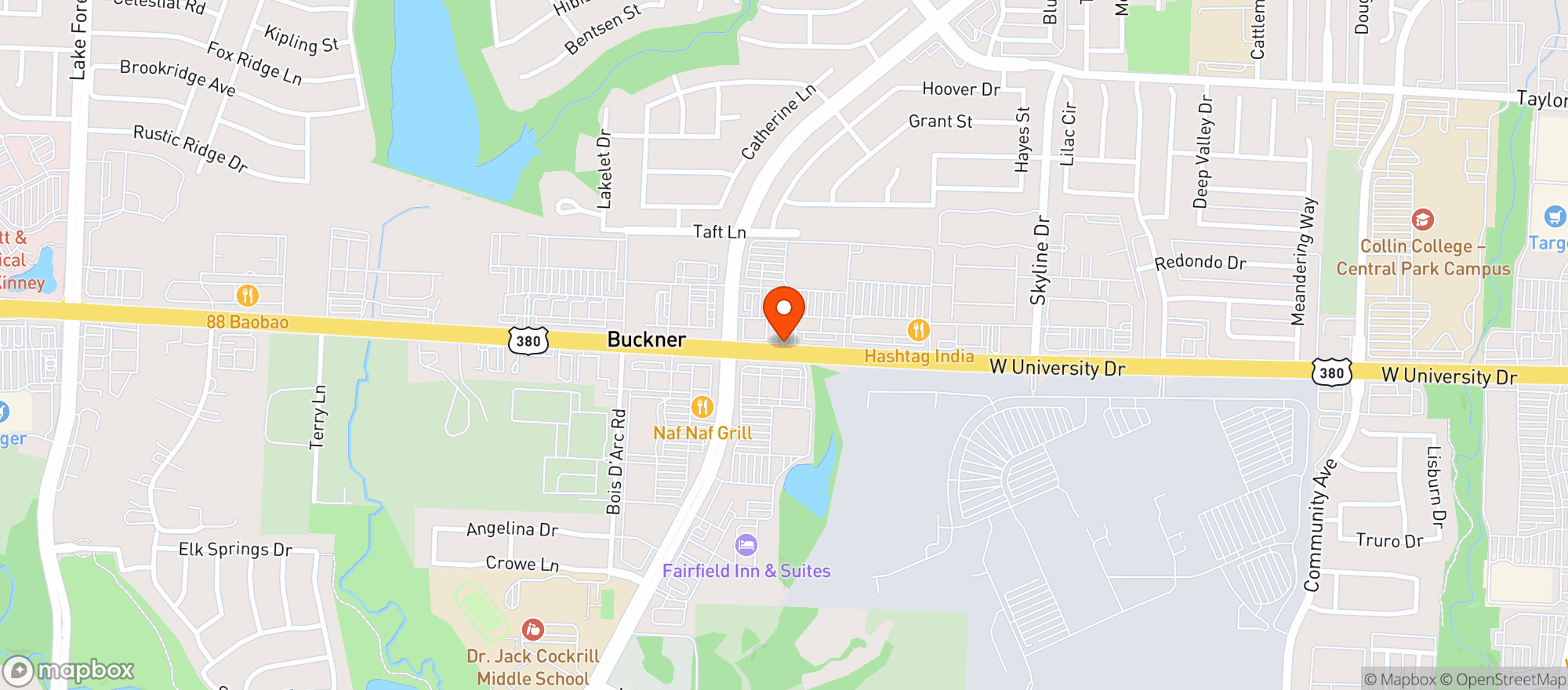 Map showing 54th Street Grill & Bar