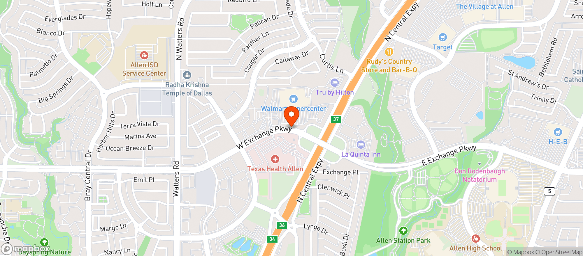 Map showing Walmart Supercenter