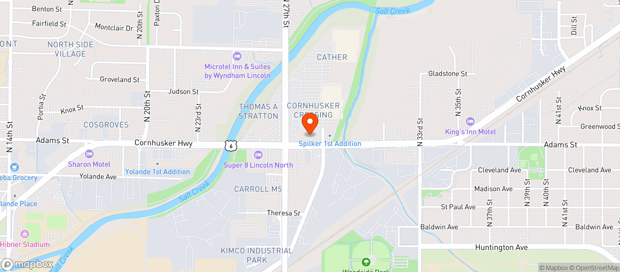 Map showing The Plug