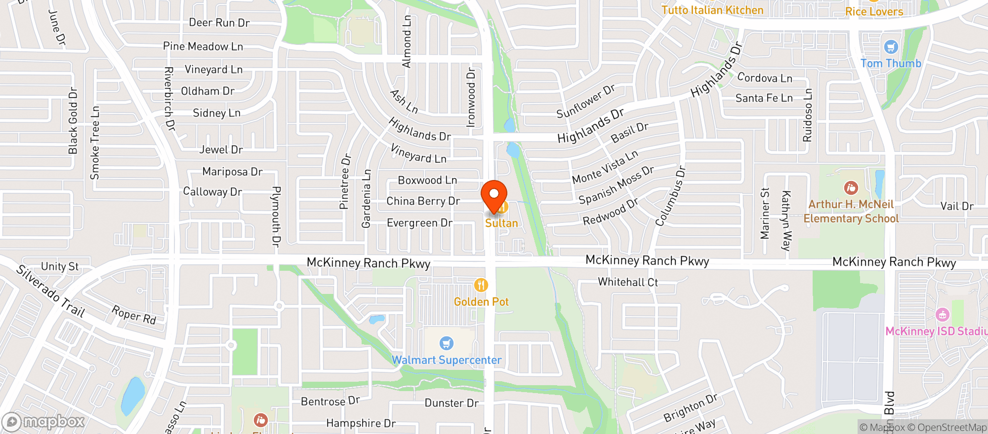 Map showing Goody Goody 30