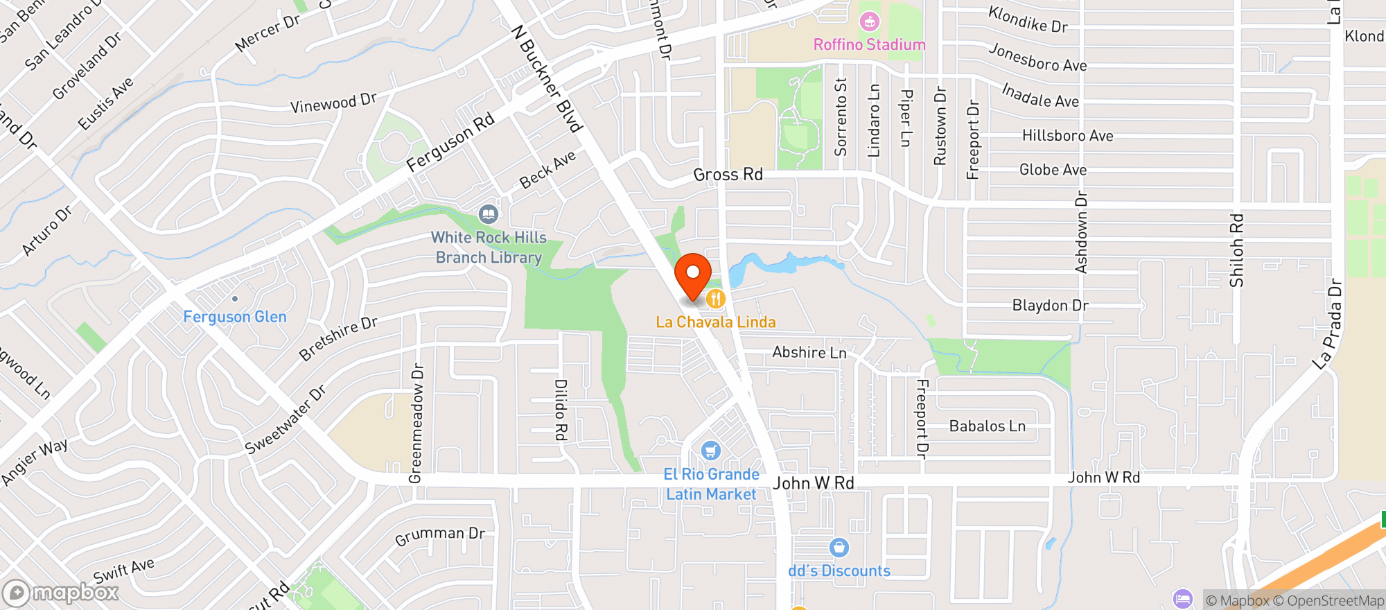 Map showing Alta Food Mart