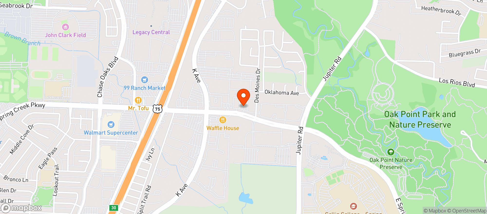 Map showing Lion Food Mart