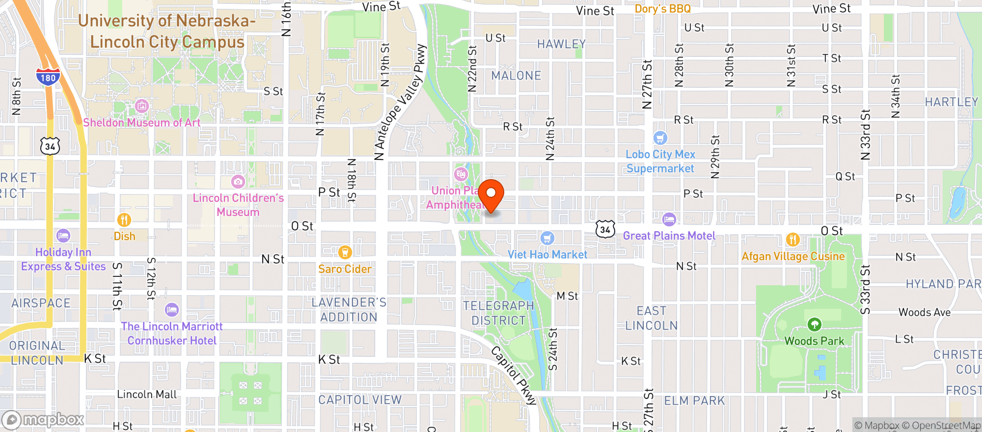 Map showing Mum S Liquor