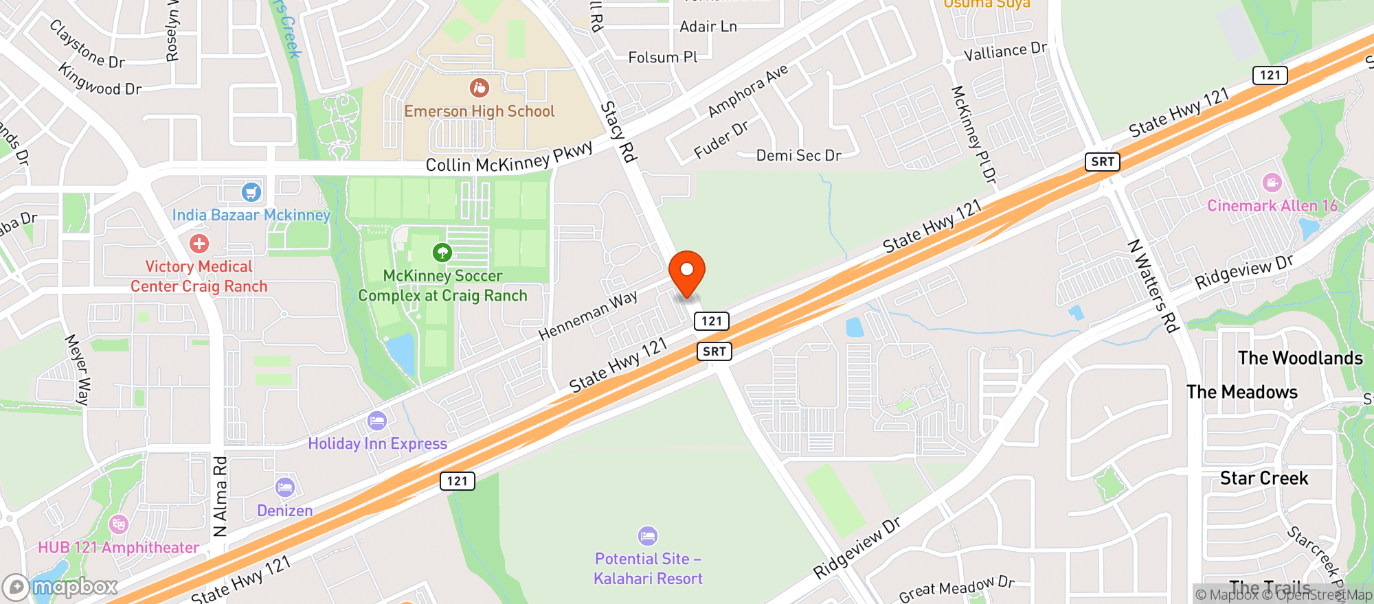 Map showing Quiktrip