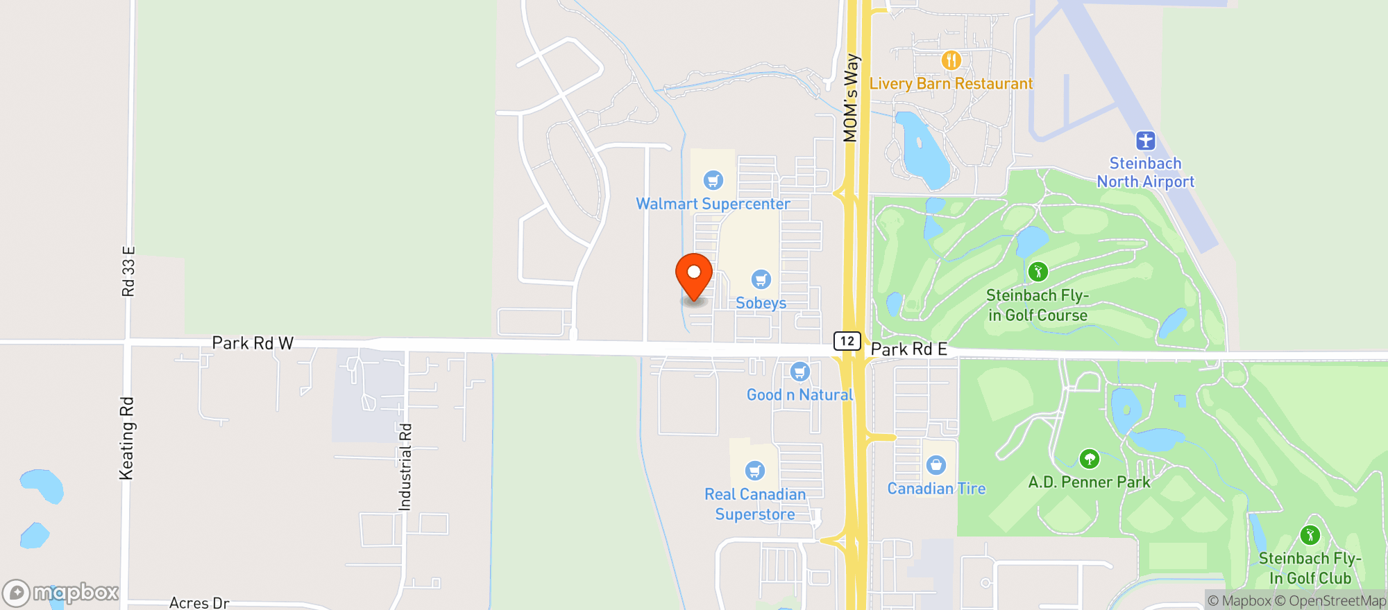 Map showing Sobeys