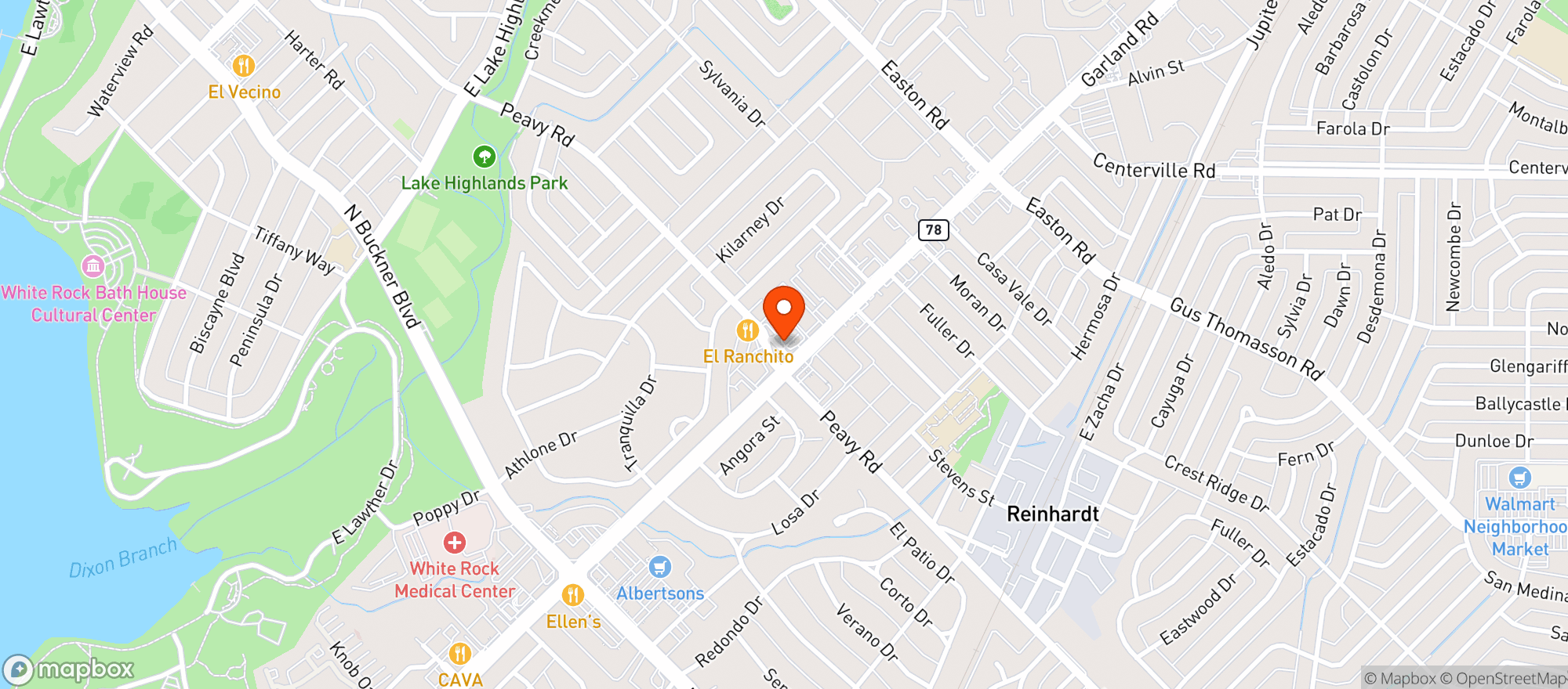Map showing Goodfriend
