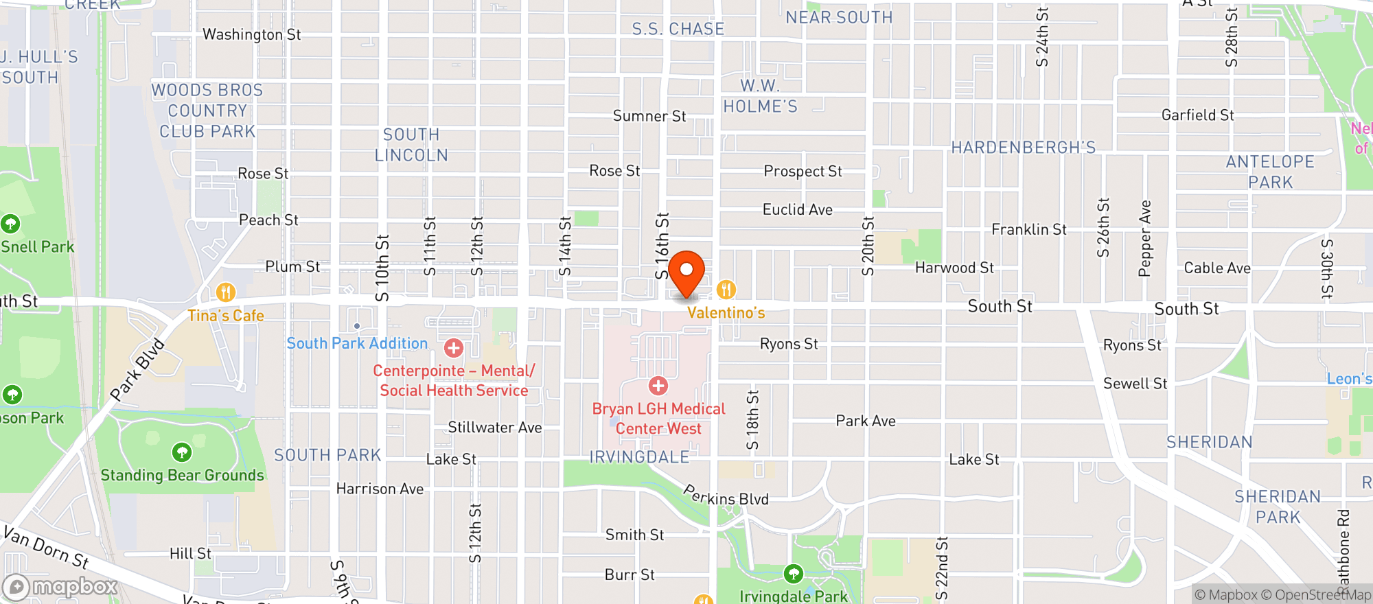 Map showing Open Harvest Coop