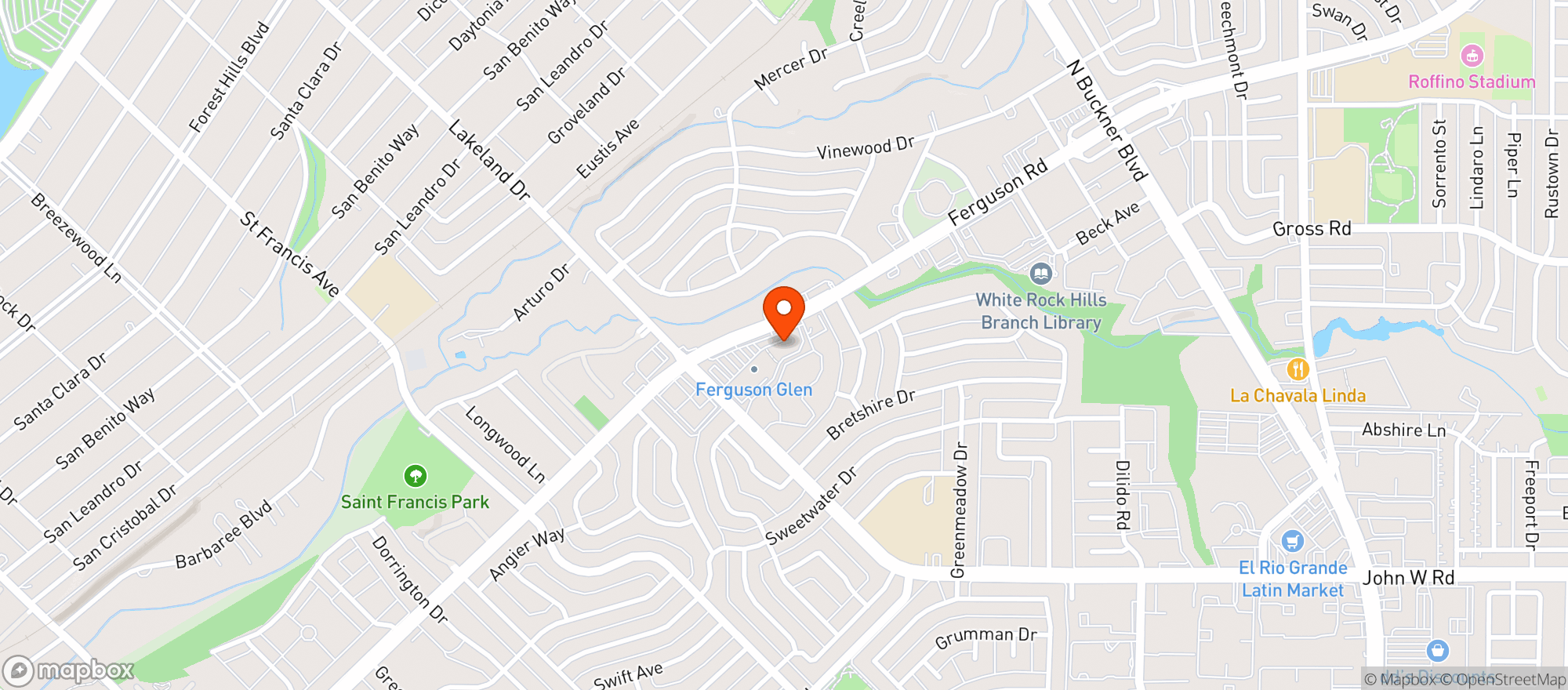 Map showing The Whistling Pig Neighborhood Pub