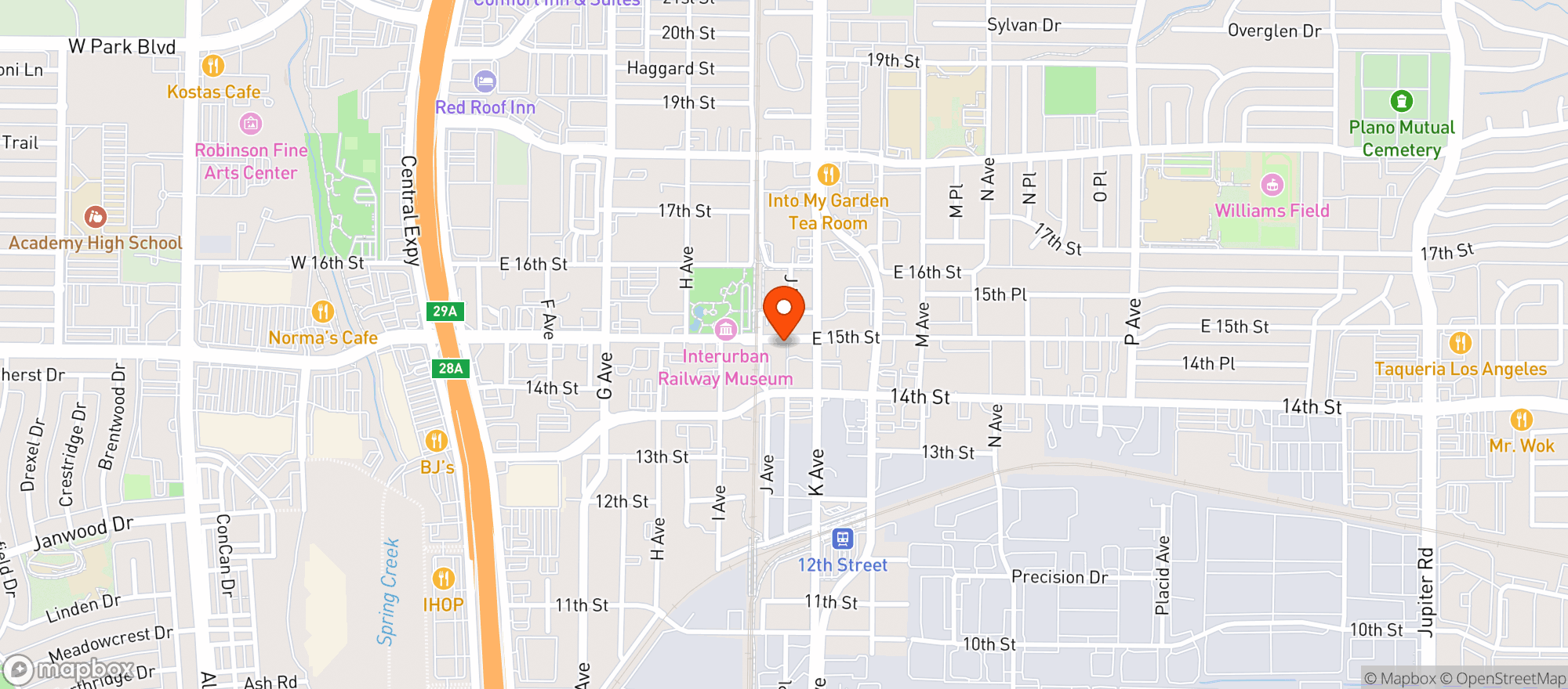 Map showing Fillmore Pub