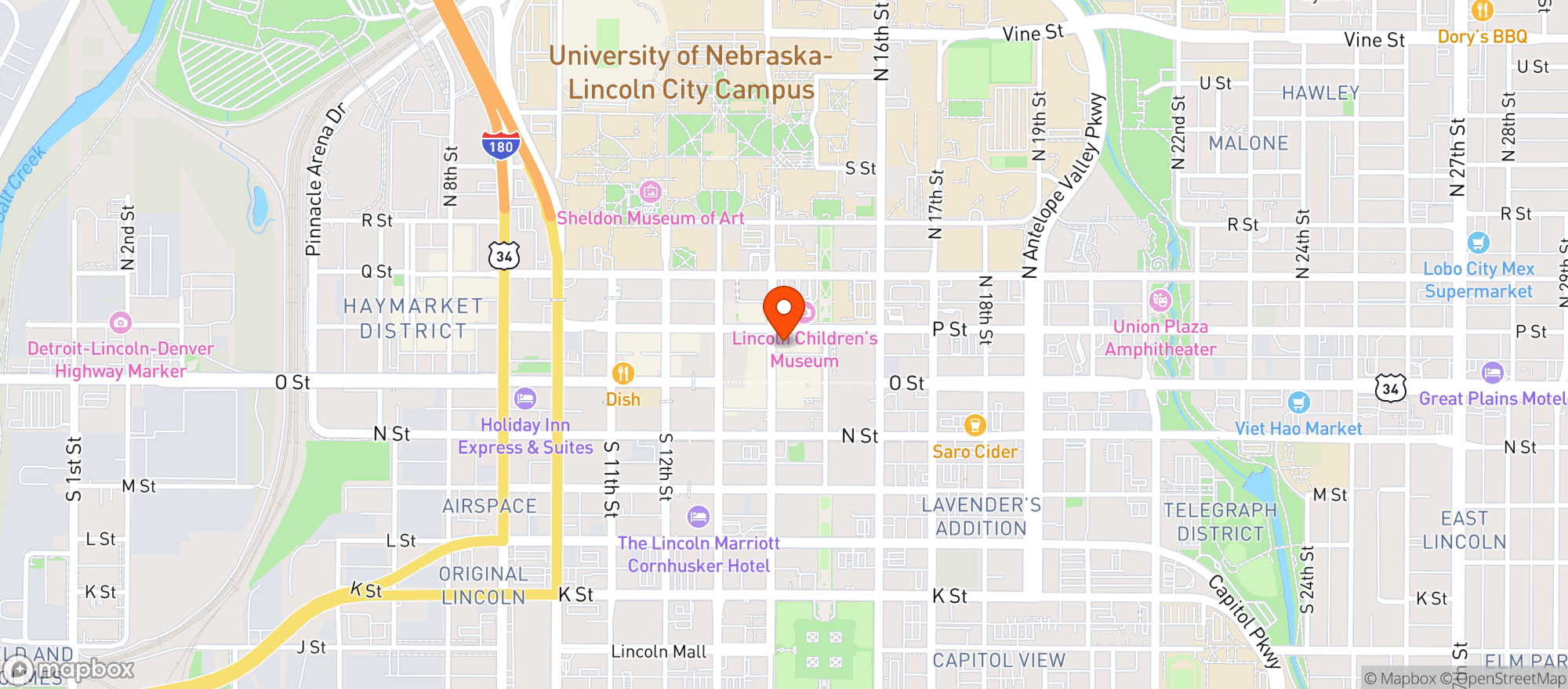 Map showing The Zoo
