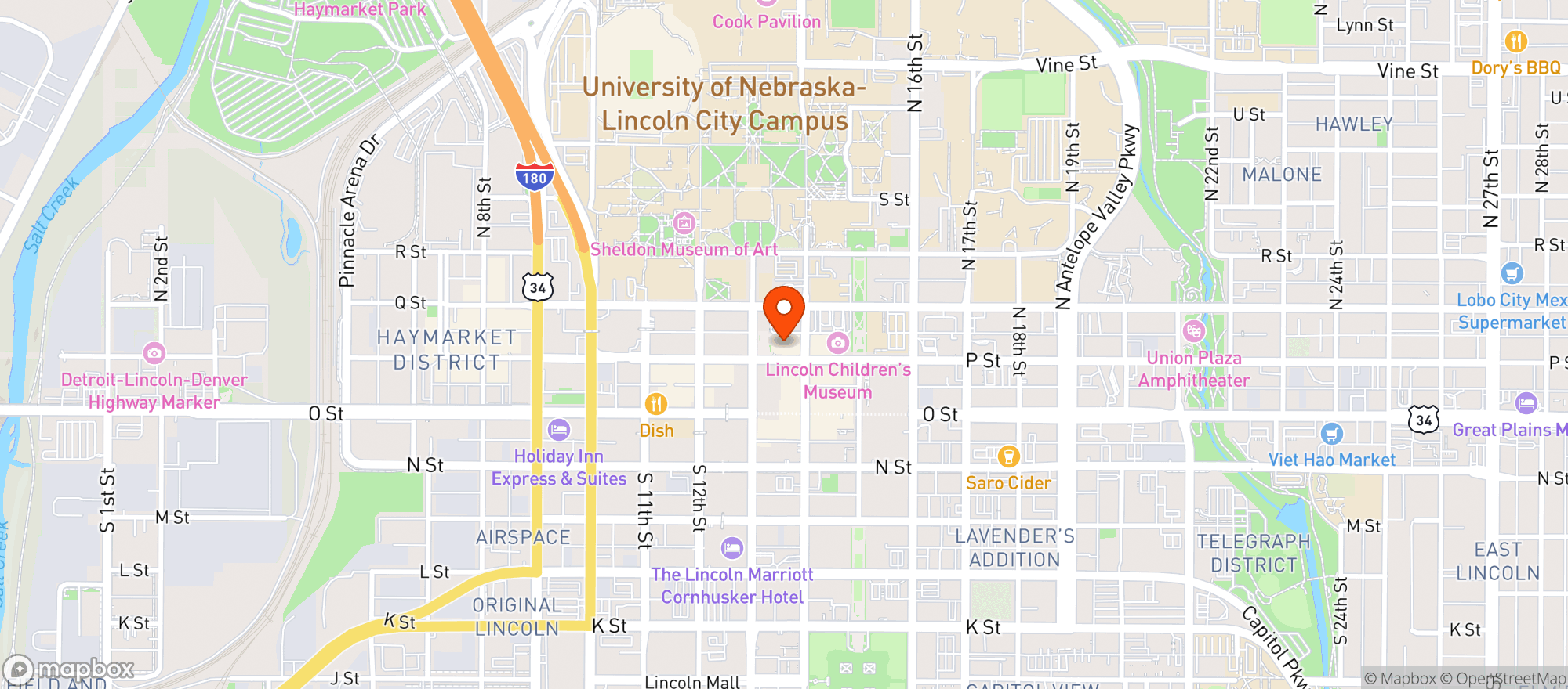 Map showing Buffalo Wild Wings Gril #859