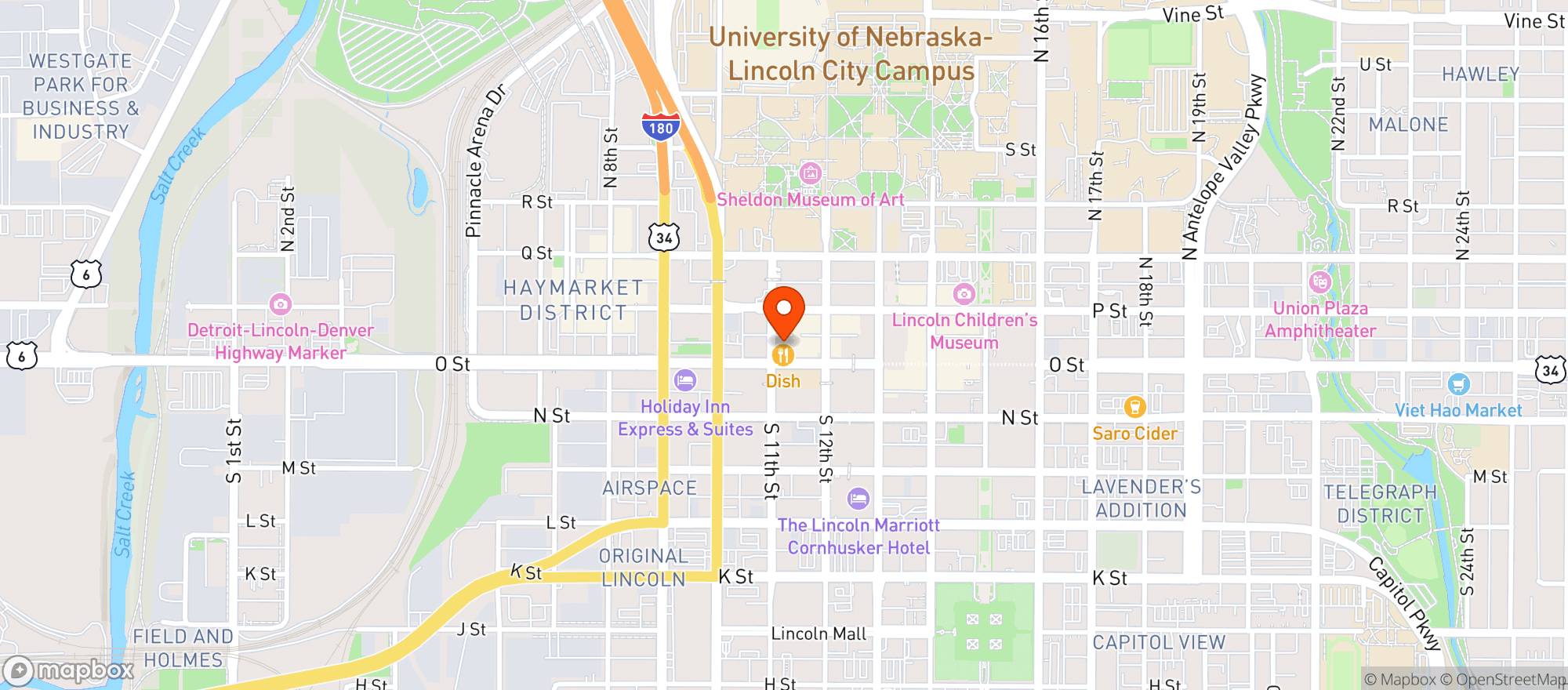 Map showing Highball Bar