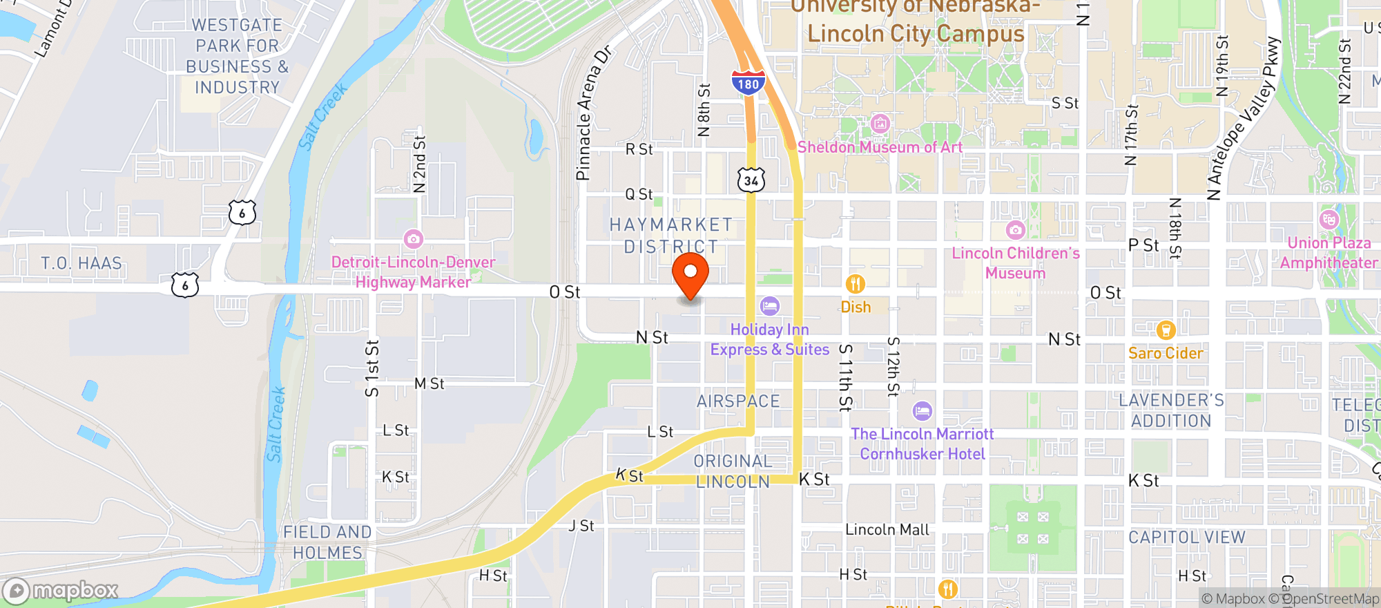 Map showing Kate Martin & Occidental