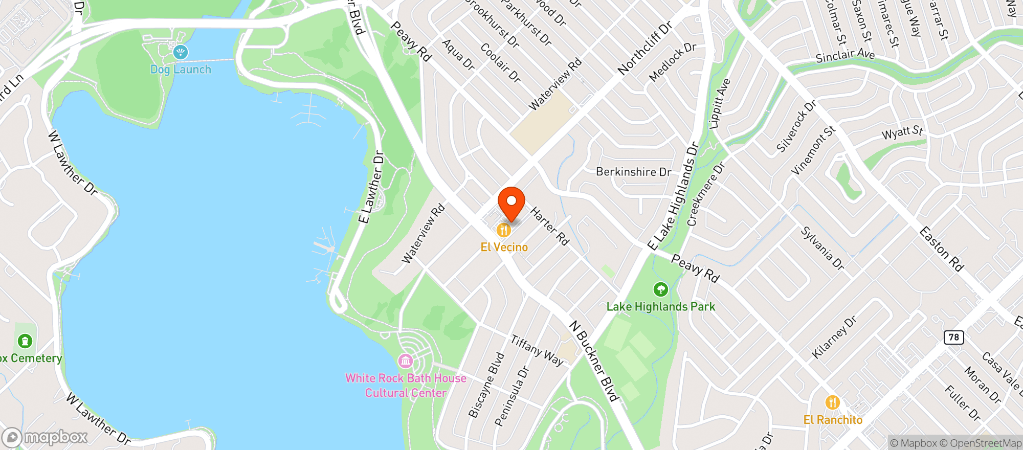 Map showing Burger Schmurger