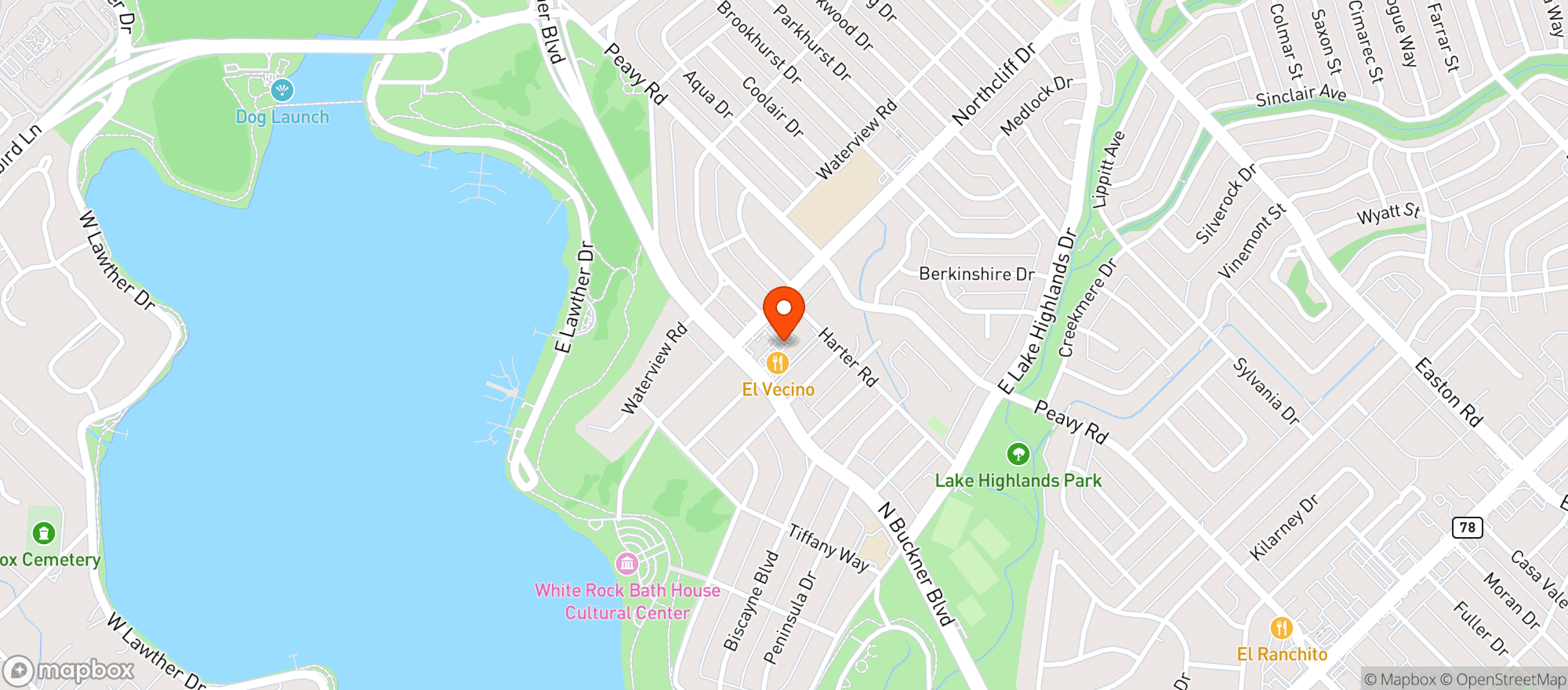 Map showing The Green Spot