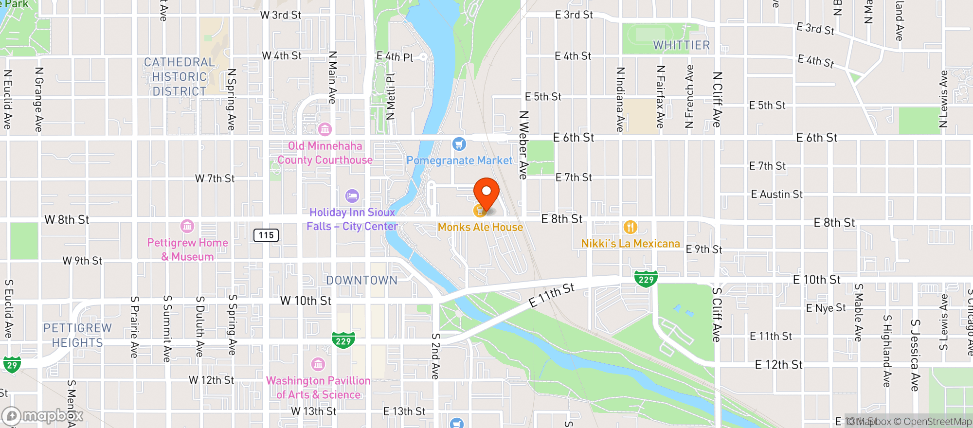 Map showing Highball