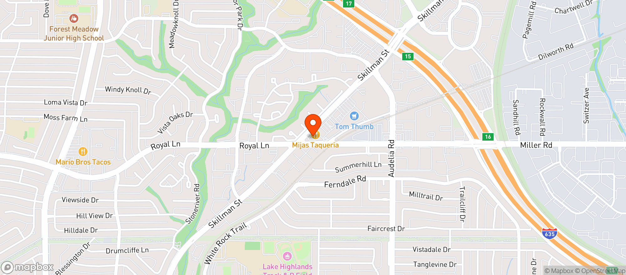 Map showing Daily Stop Food & Beer Wine