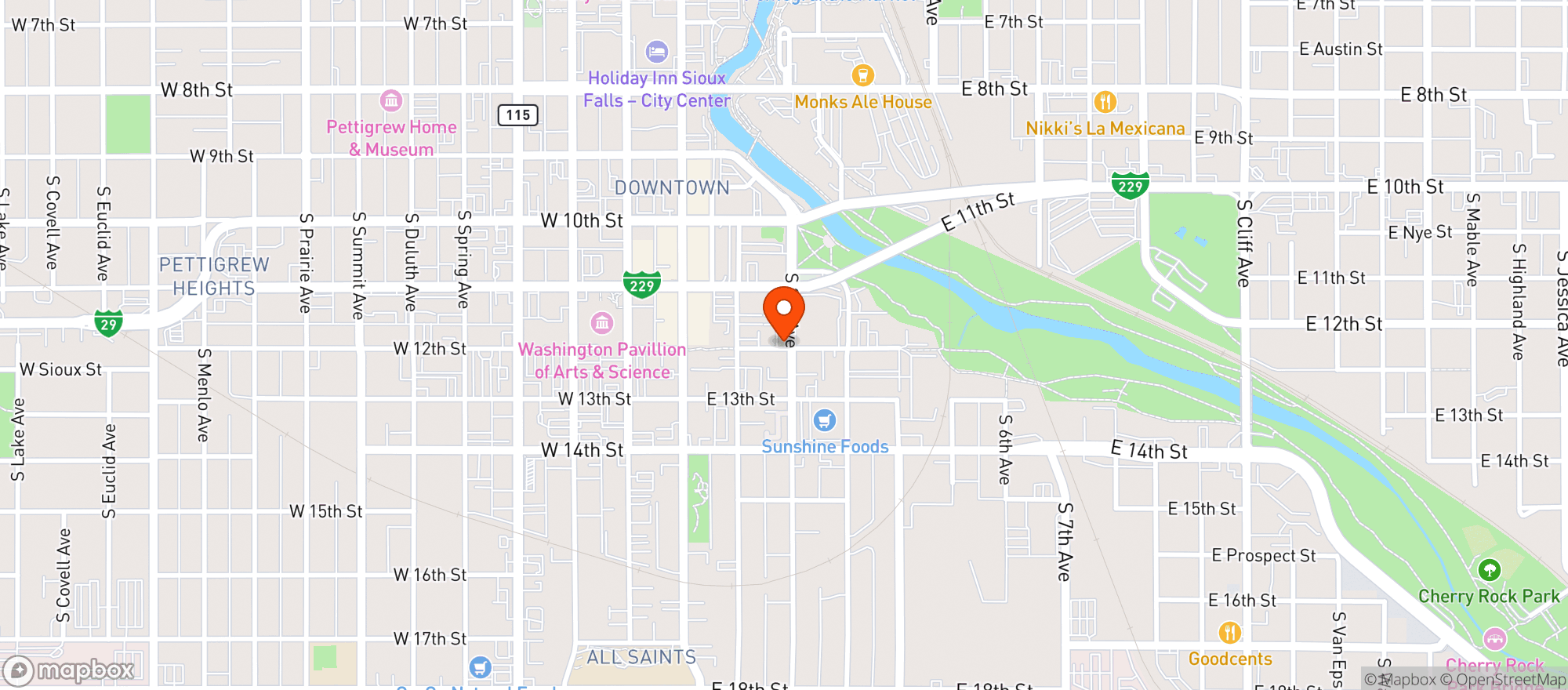 Map showing Tommyjack S      Eft
