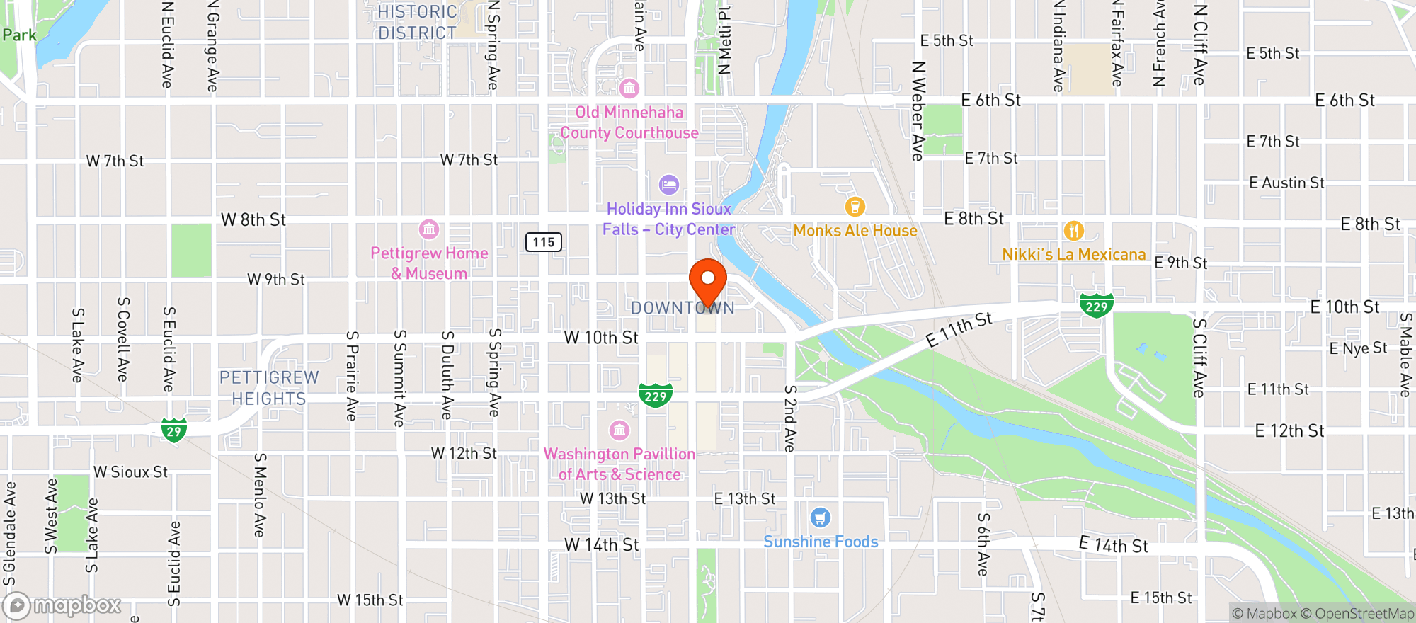 Map showing The Hello Hi