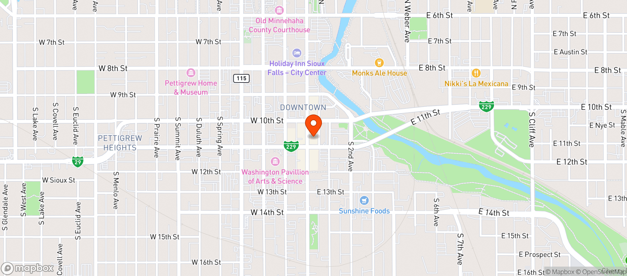 Map showing Lucky S