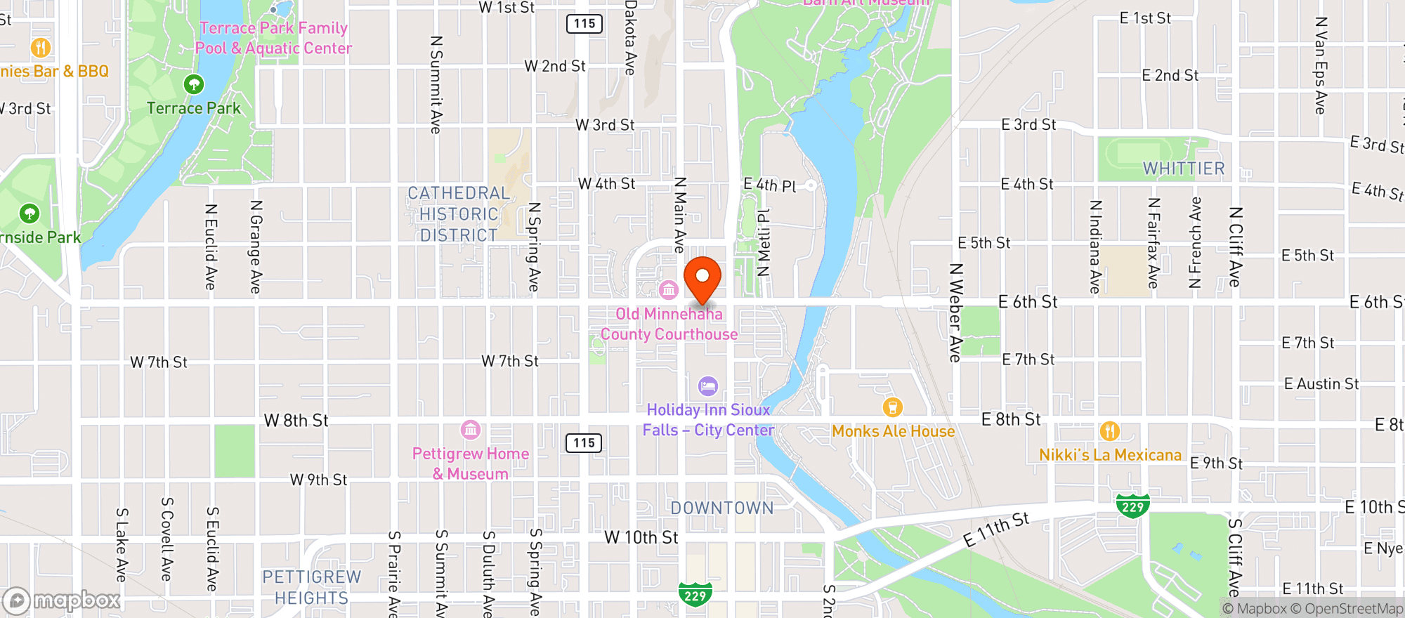 Map showing Wileys