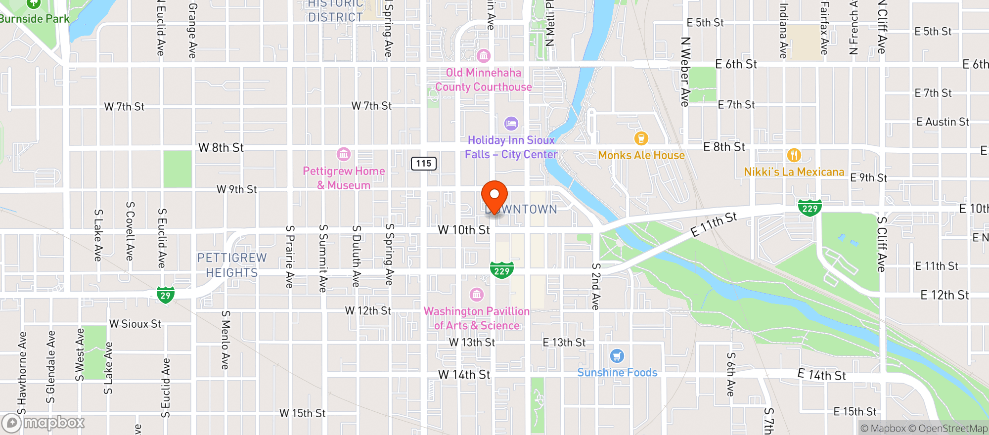 Map showing Myrtle's Fur Vault & Bar