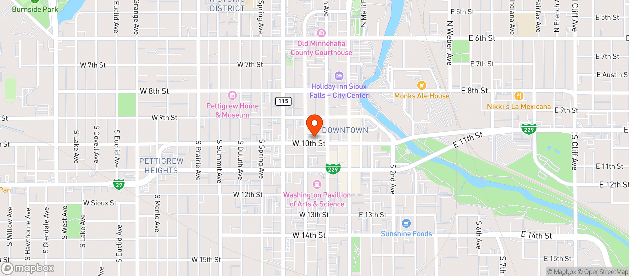 Map showing Club David
