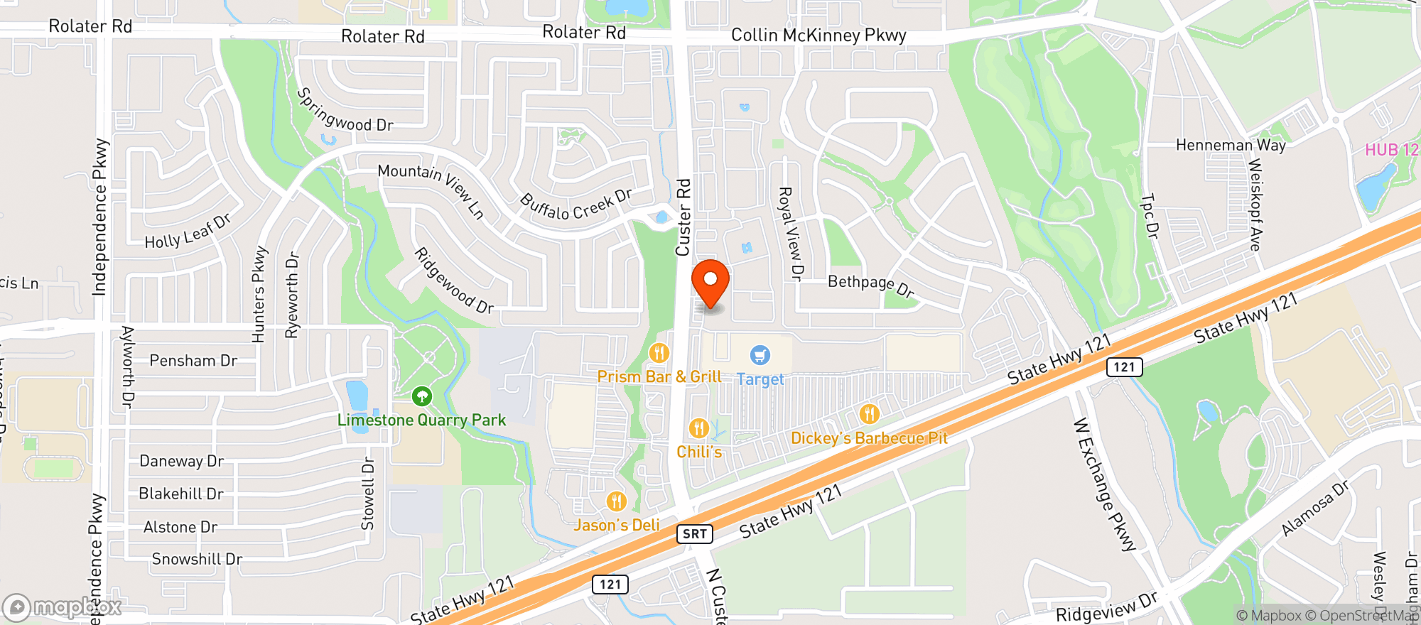 Map showing Quiktrip #914