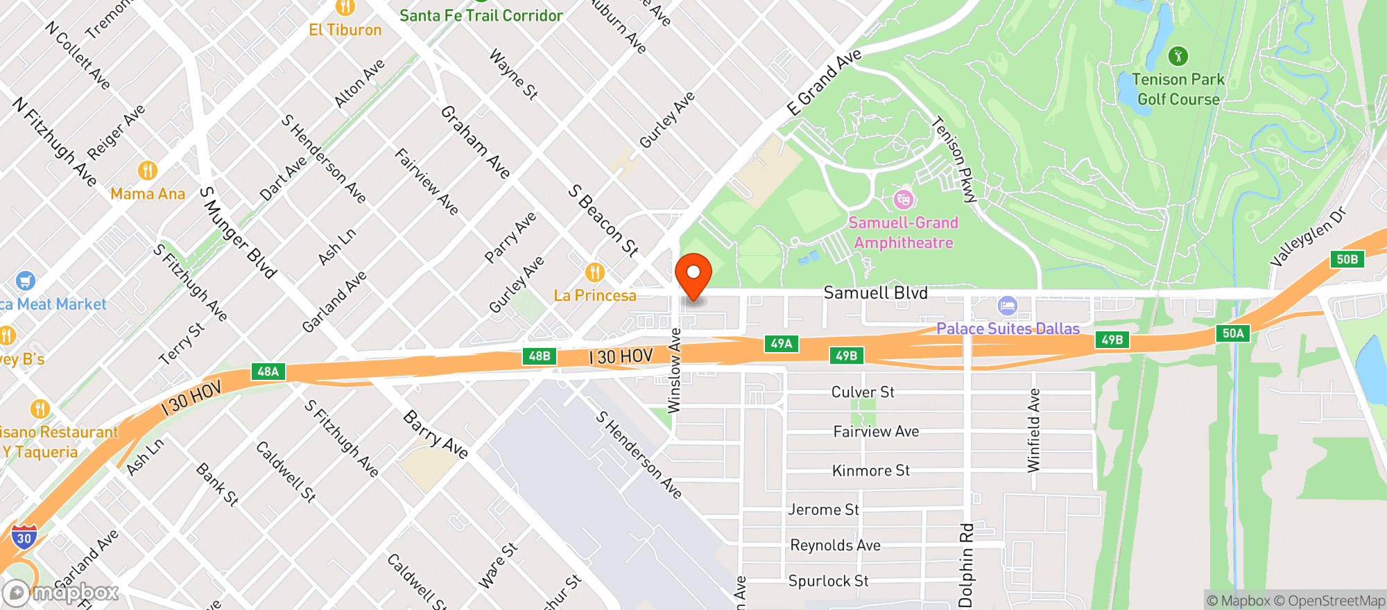 Map showing Beverage Depot