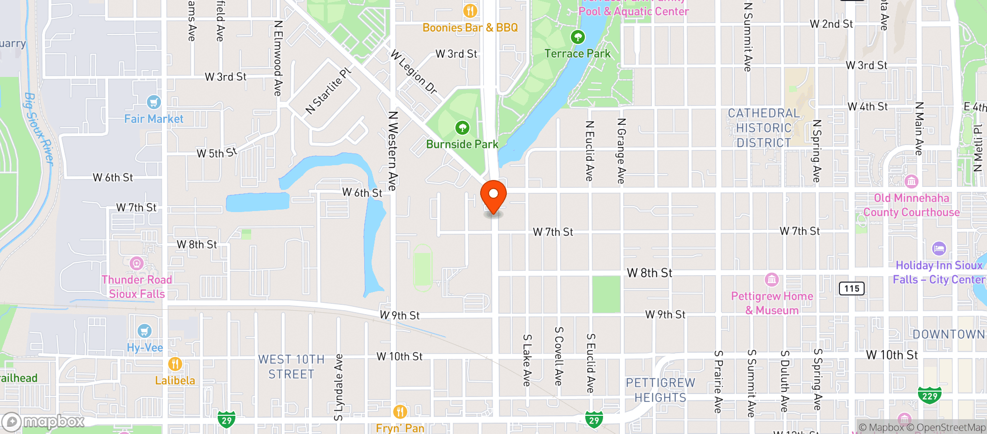 Map showing Deuces