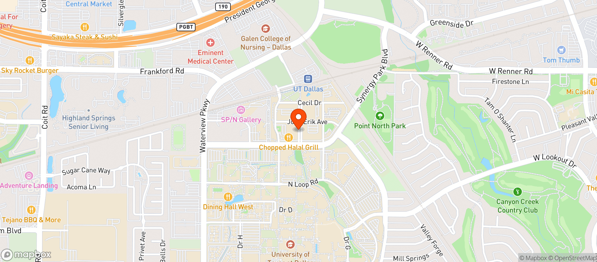 Map showing Northside Drafthouse & Eatery