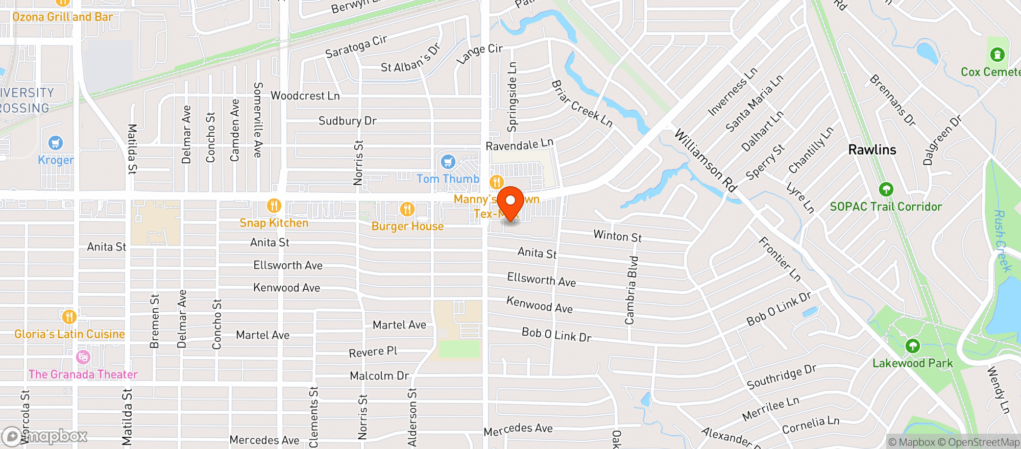 Map showing Taco Joint #101