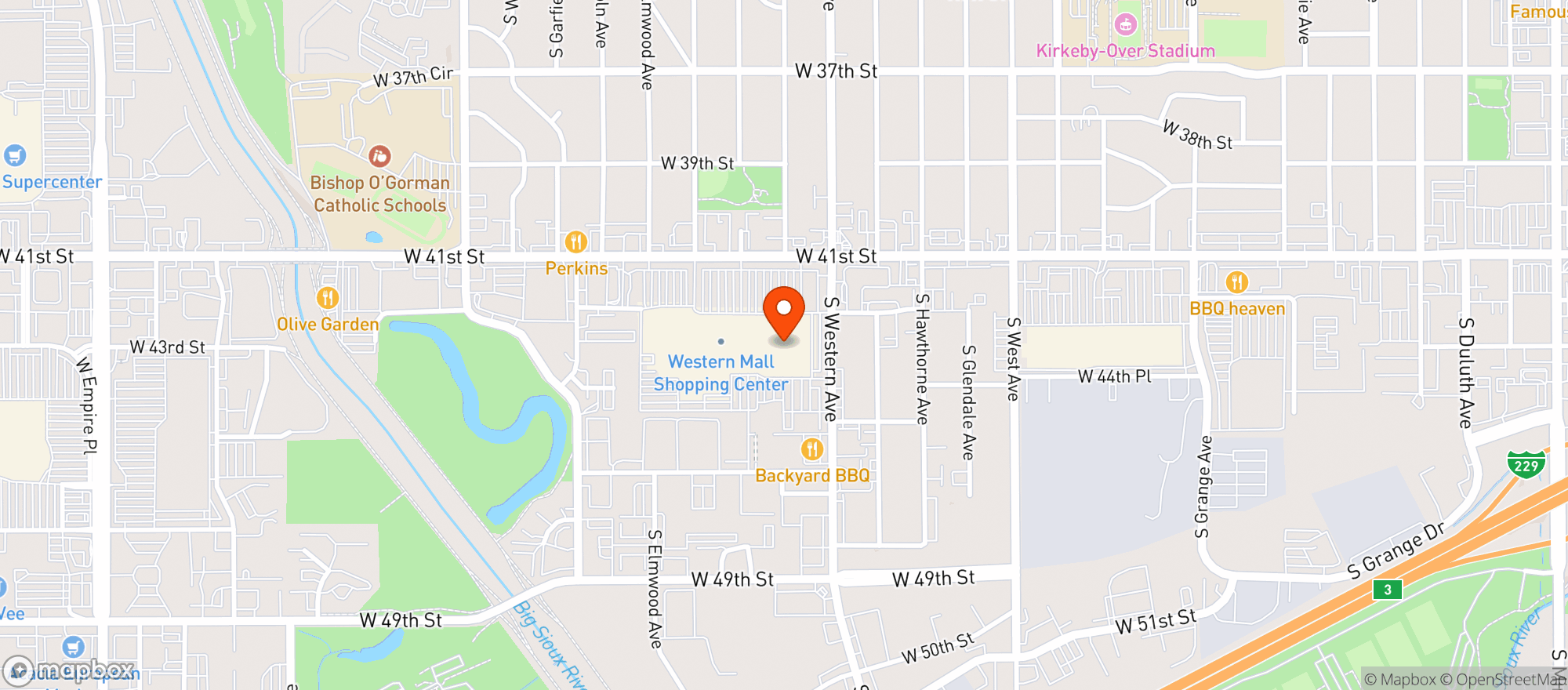 Map showing Scheels Ferris Wheel