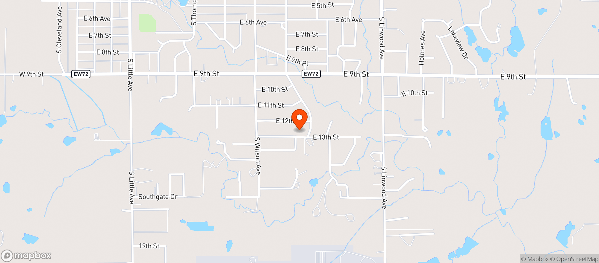 Map showing Dunkin Theatre LLC