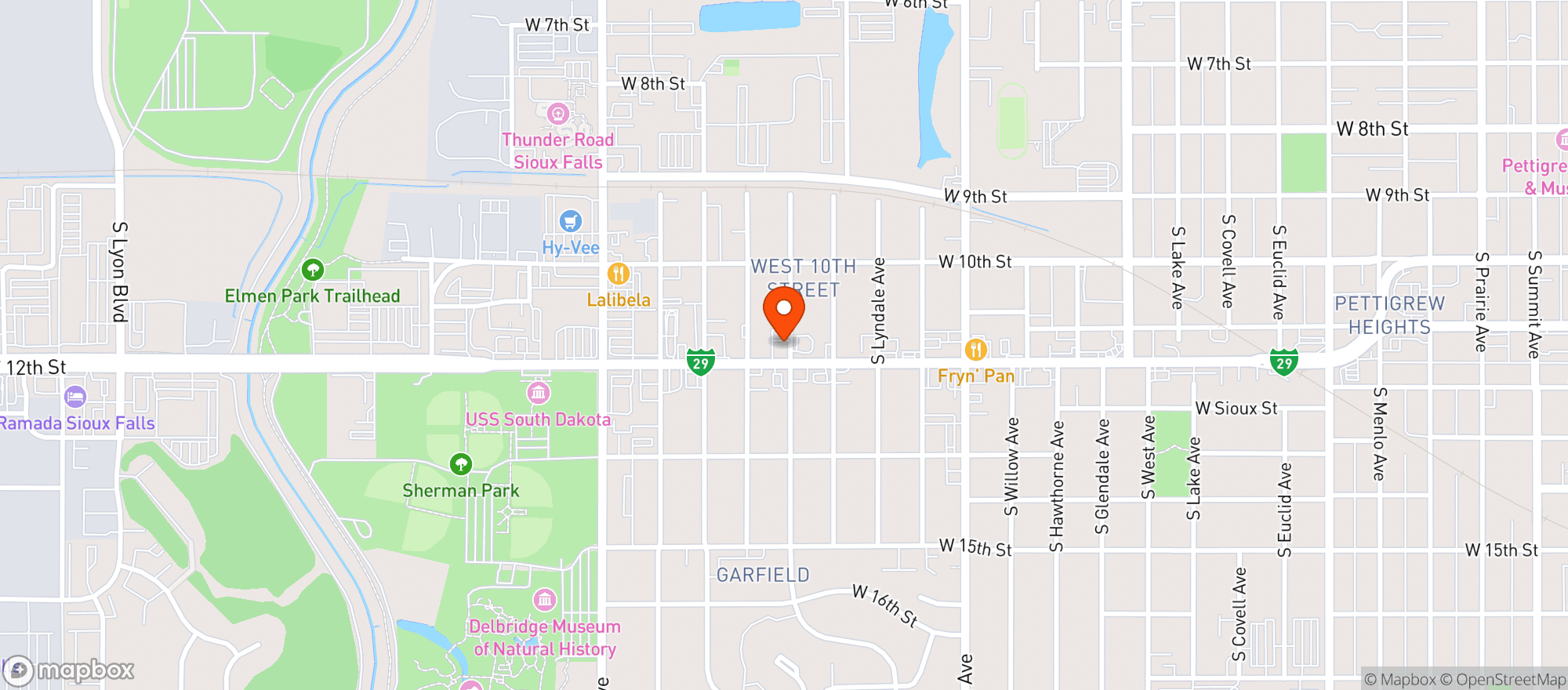 Map showing Jj Billards