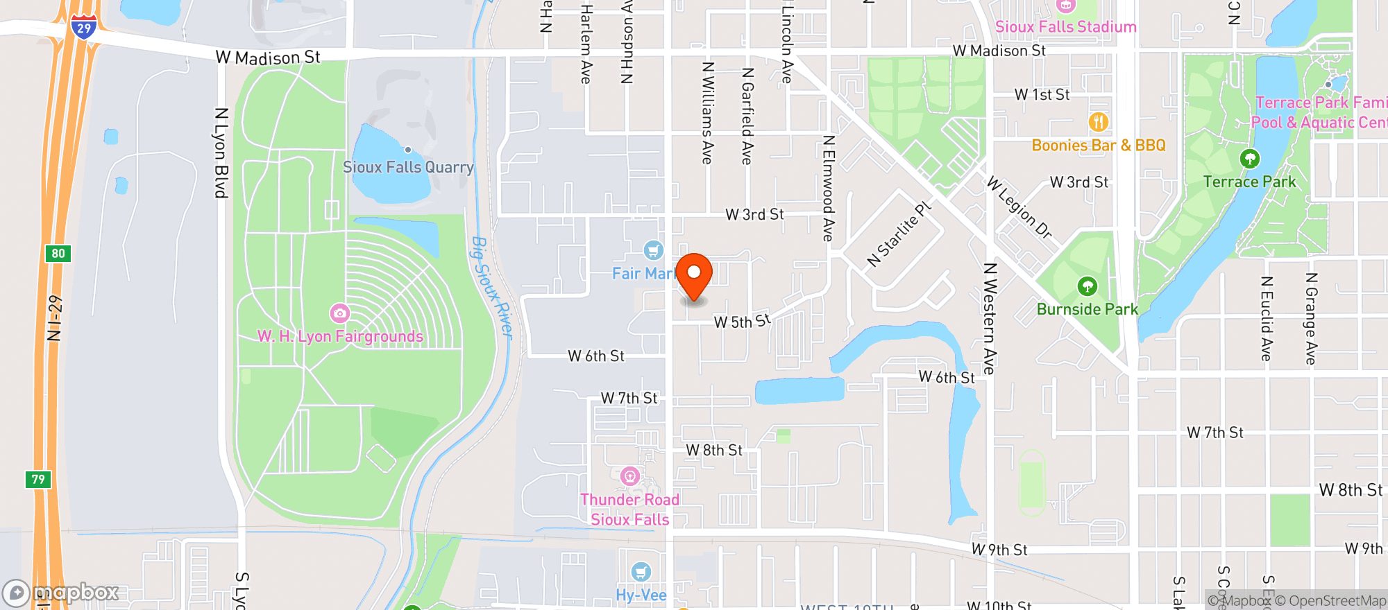 Map showing Caseys #2464
