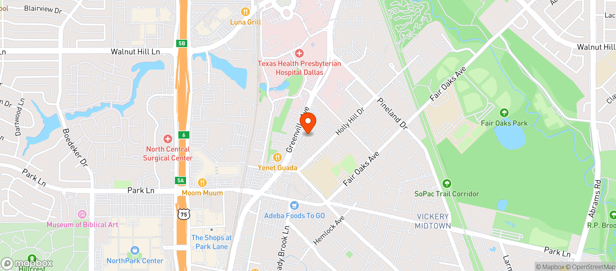 Map showing Quiktrip #933