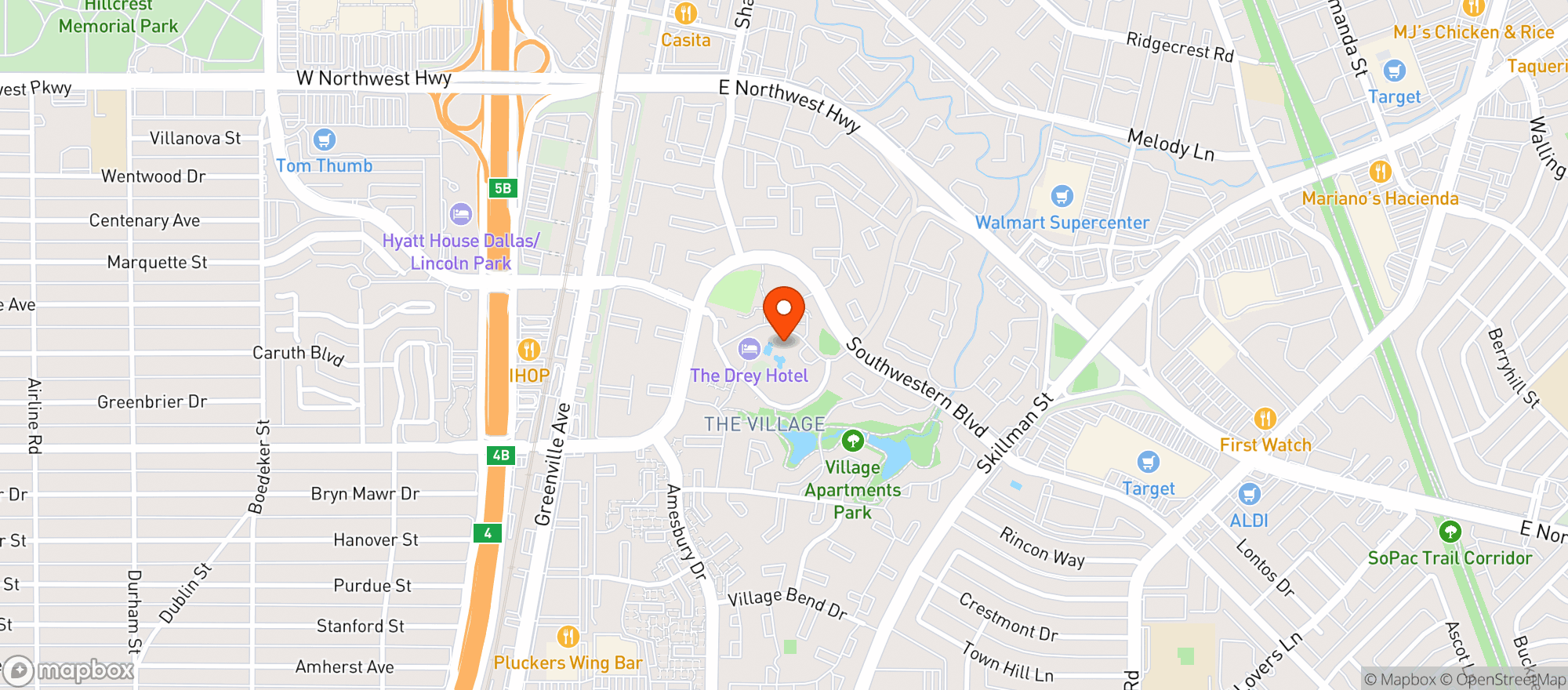 Map showing Dive In