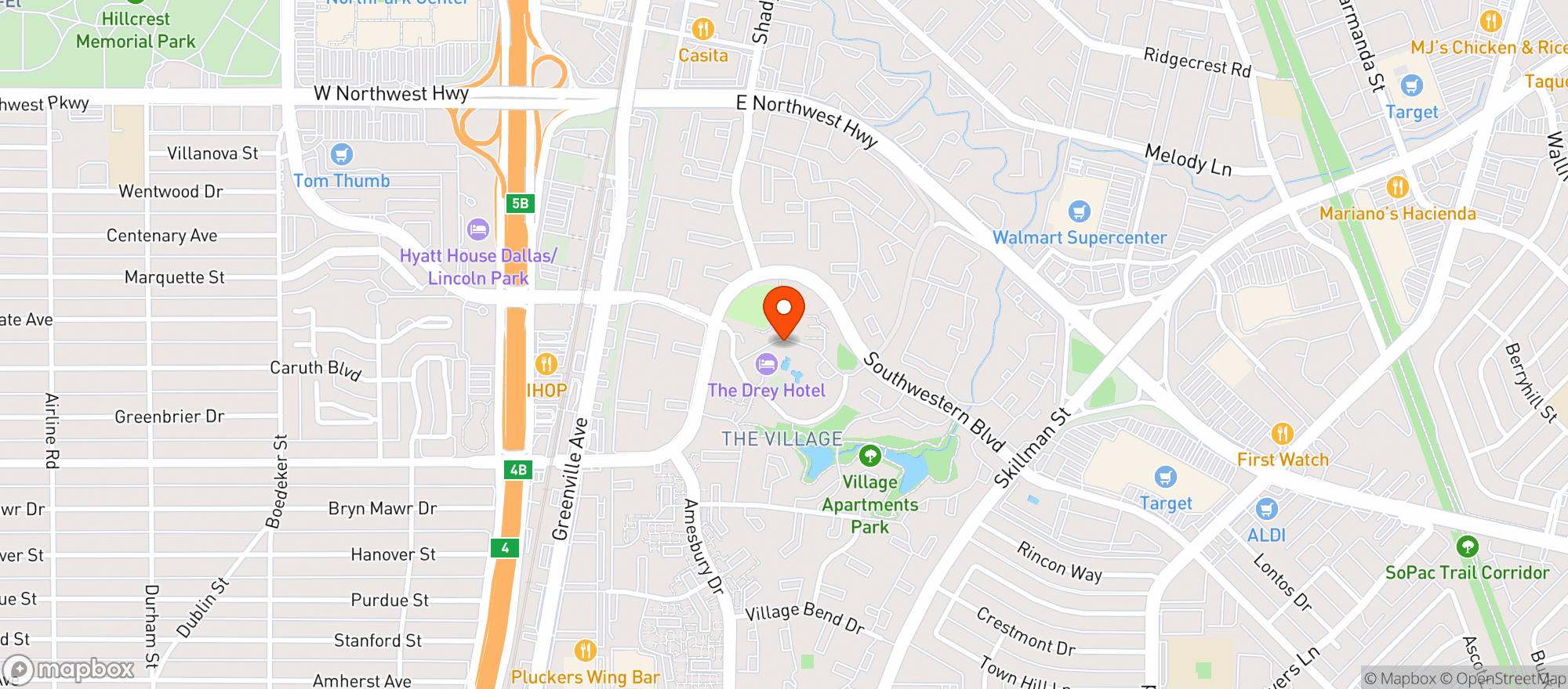 Map showing Meridian