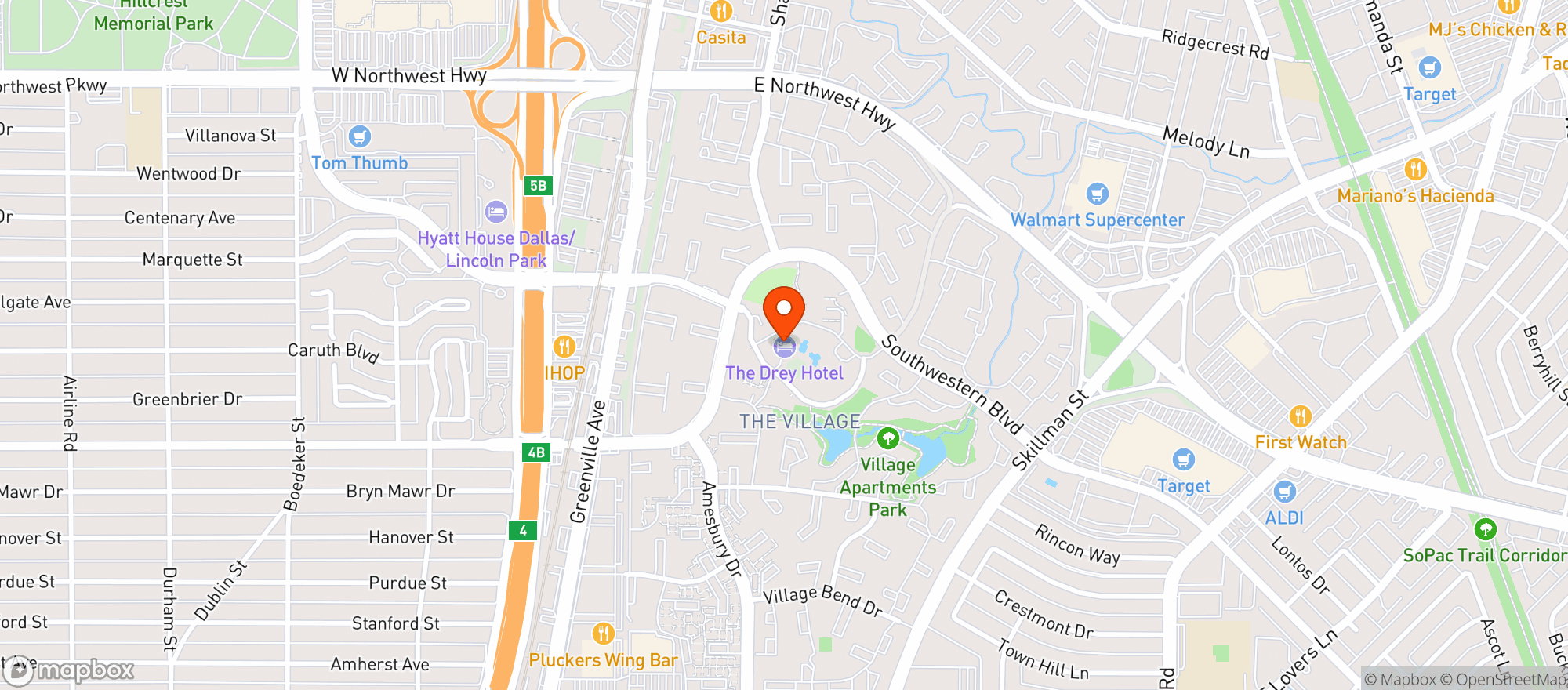 Map showing The Drey Hotel