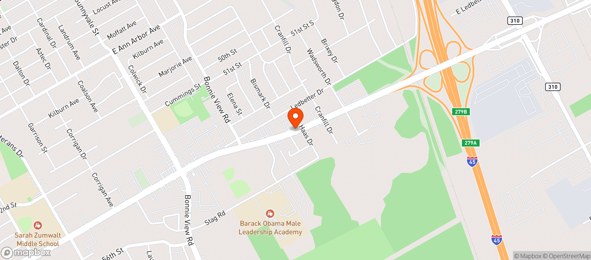 Map showing Stop N Shop