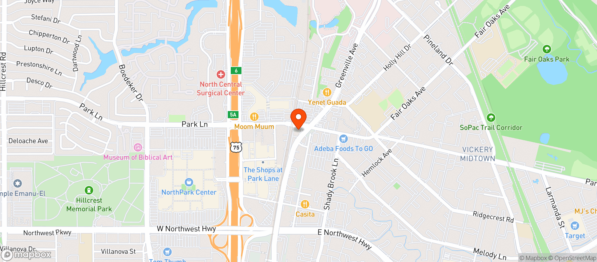 Map showing The Local Shoppe #711