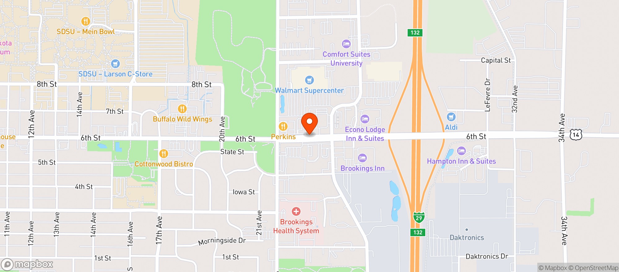 Map showing Walmart Supercenter