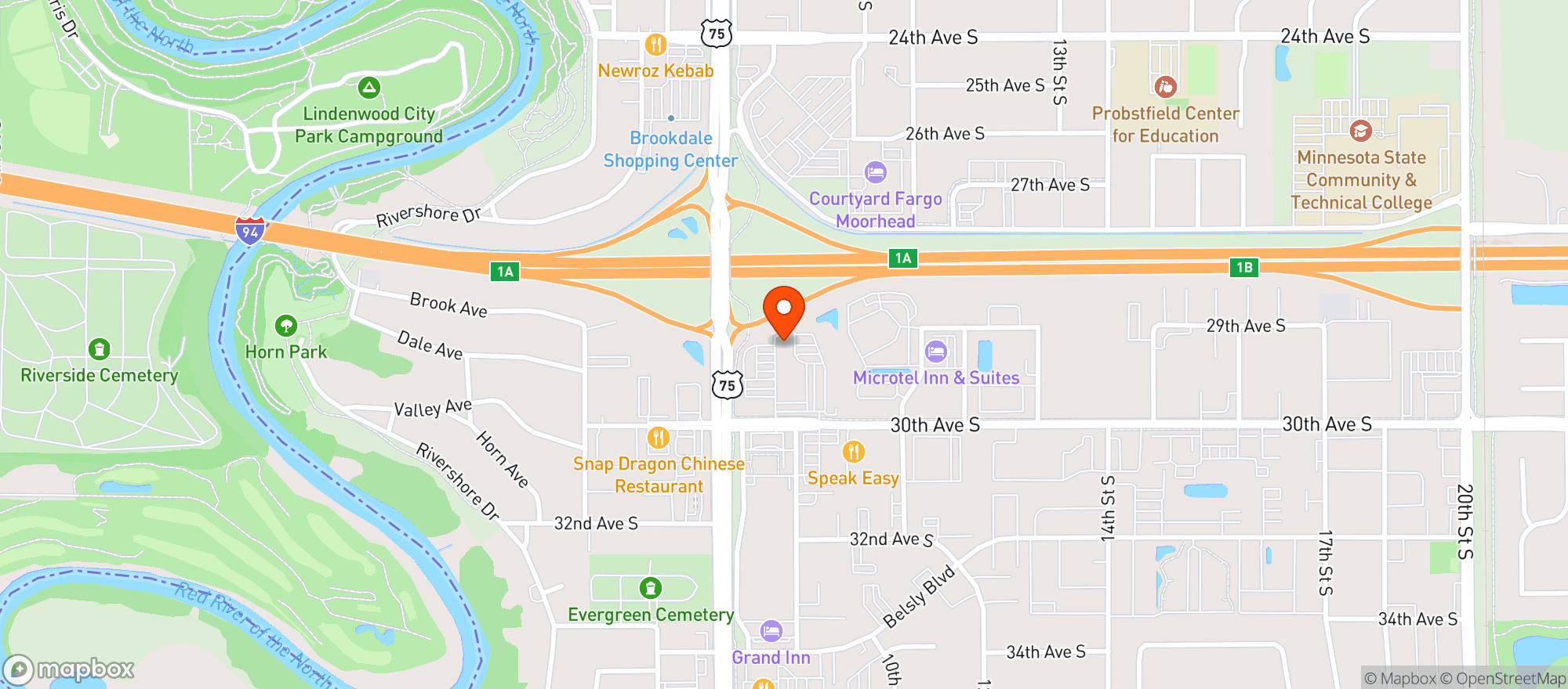 Map showing Murphys Pub