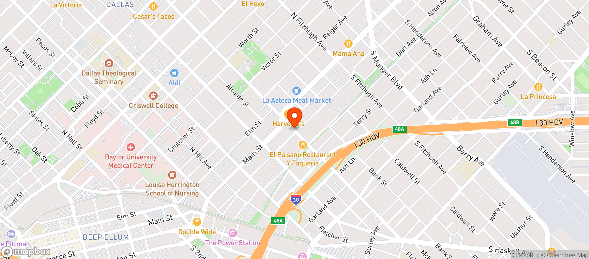 Map showing Kwik Stop Beer & Wine
