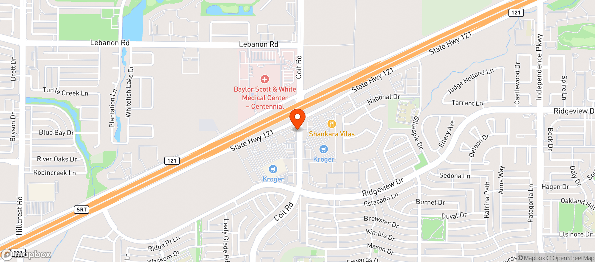 Map showing Quiktrip