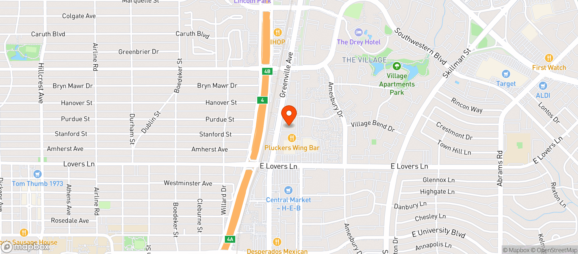 Map showing Oakd Handcrafted Bbq
