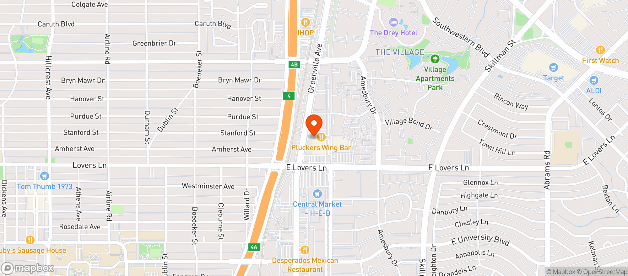 Map showing World Market Old Towne