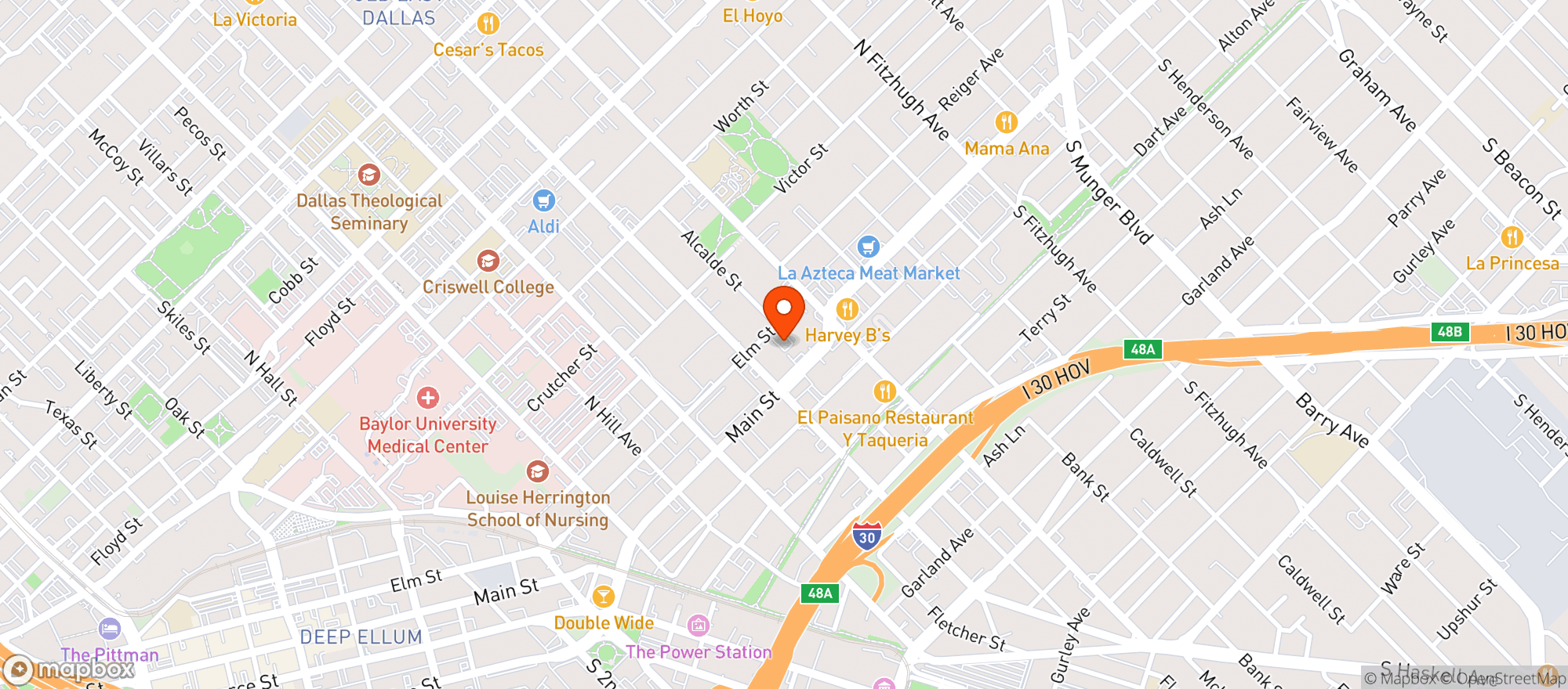 Map showing Charlies Star Lounge