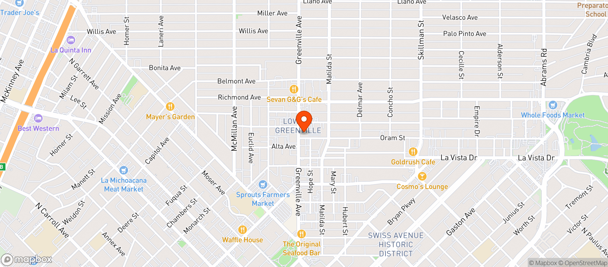 Map showing Hg Sply Co